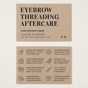 Tarjeta de subprocesamiento premium Kraft Eyebrow