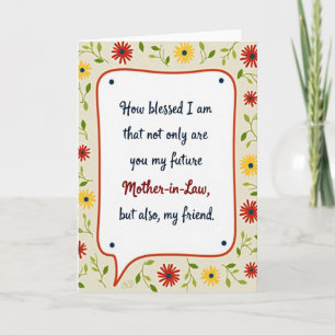 Tarjeta de Suegra Bendita