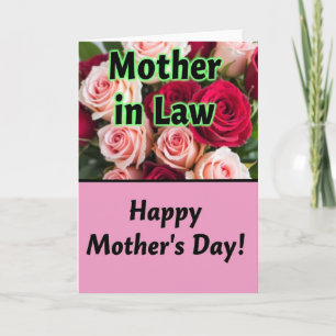 Tarjeta de Suegra con Tono Rosado