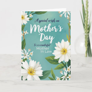 Tarjeta de Suegra Flor en Flor