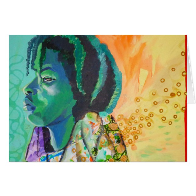 Tarjeta de sueño de Black Boy (Anverso (Horizontal))