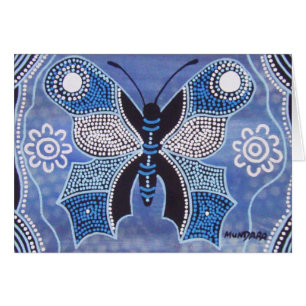 Tarjeta de sueño de mariposa de invierno