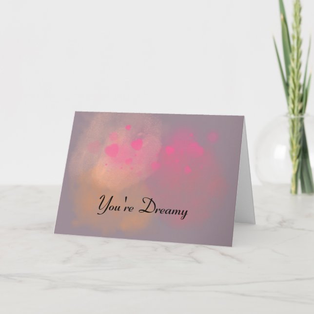 Tarjeta de sueño de San Valentín/aniversario (Anverso)