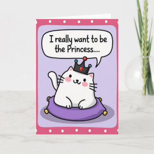 Tarjeta de sueños de la princesa de lunares