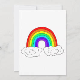 Tarjeta de suerte de arco iris personalizada.