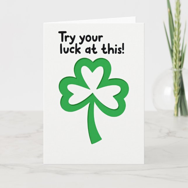 Tarjeta de Suerte Shamrock (Anverso)