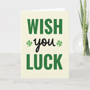 Tarjeta de suerte verde