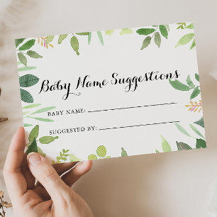 Tarjeta de sugerencias para el nombre del bebé bot