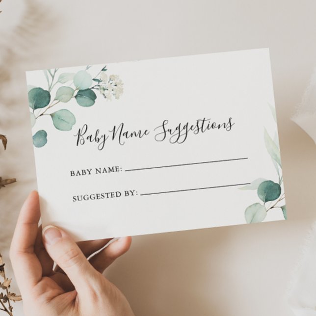Tarjeta de sugerencias para el nombre del bebé del (Subido por el creador)