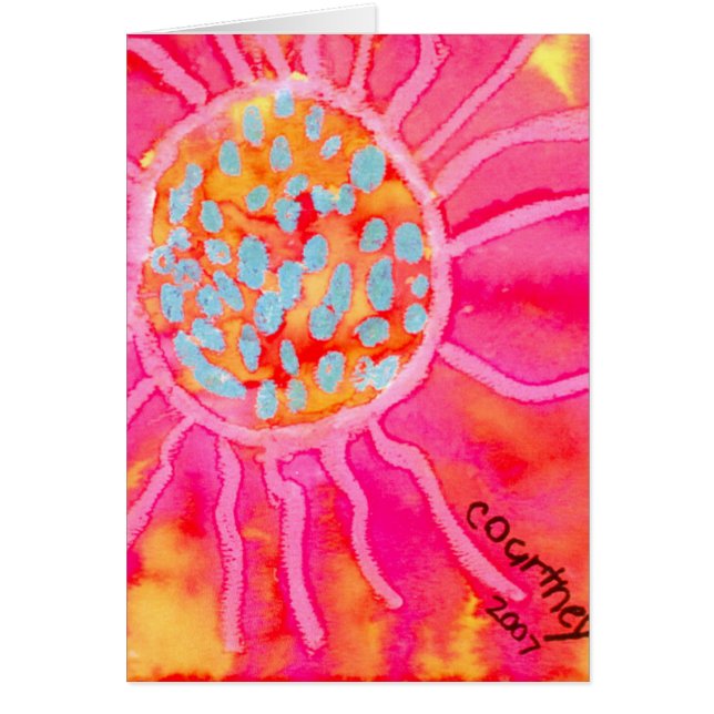 Tarjeta de Sun de Courtney (Frente)