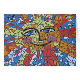 Tarjeta de Sun del mosaico
