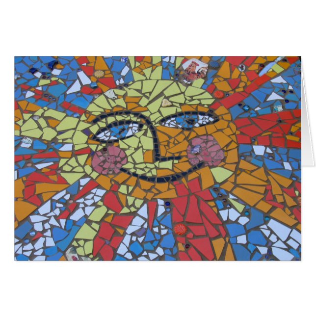 Tarjeta de Sun del mosaico (Anverso (Horizontal))