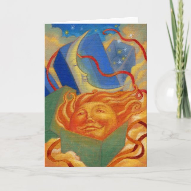 Tarjeta de Sun y de cumpleaños de la luna (Anverso)