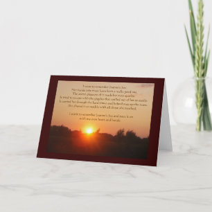 Tarjeta de Sunglow de la alegría de Juana