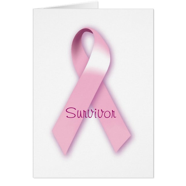 Tarjeta de superviviente de cinta rosa (Frente)