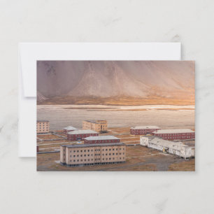 Tarjeta de Svalbard Pyramiden