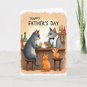 Tarjeta de Taberna del Día del Padre Acogedor