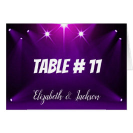 Tarjeta de tabla #11 - En el Boda/Fiesta de atenci