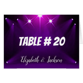 Tarjeta de tabla # 20 - En el Boda/Fiesta de refle