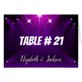 Tarjeta de tabla # 21 - En el Boda/Fiesta de refle