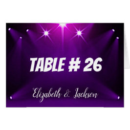Tarjeta de tabla # 26 - En el Boda/Fiesta de refle
