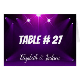 Tarjeta de tabla # 27 - En el Boda/Fiesta de refle
