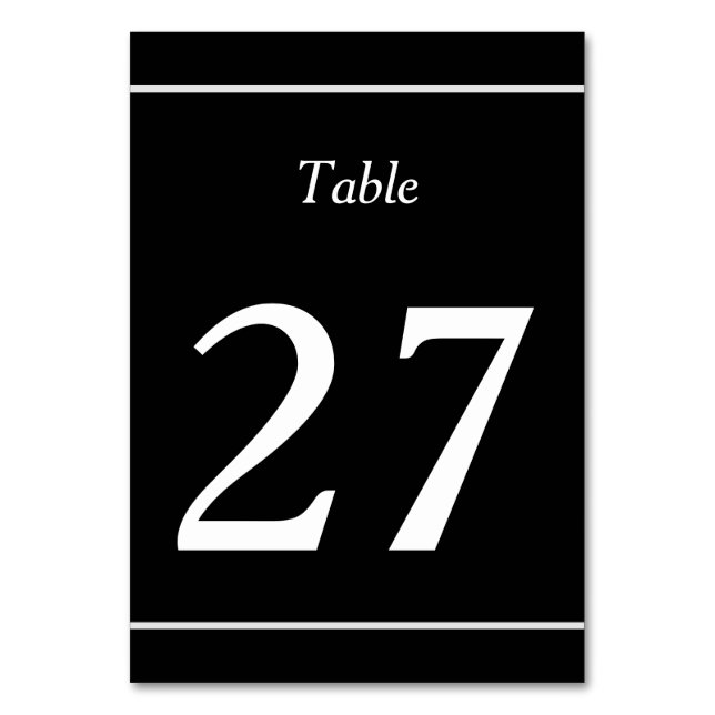 Tarjeta de tabla básica y conservadora (Reverso)