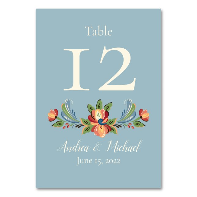 Tarjeta de tabla boda (Anverso)