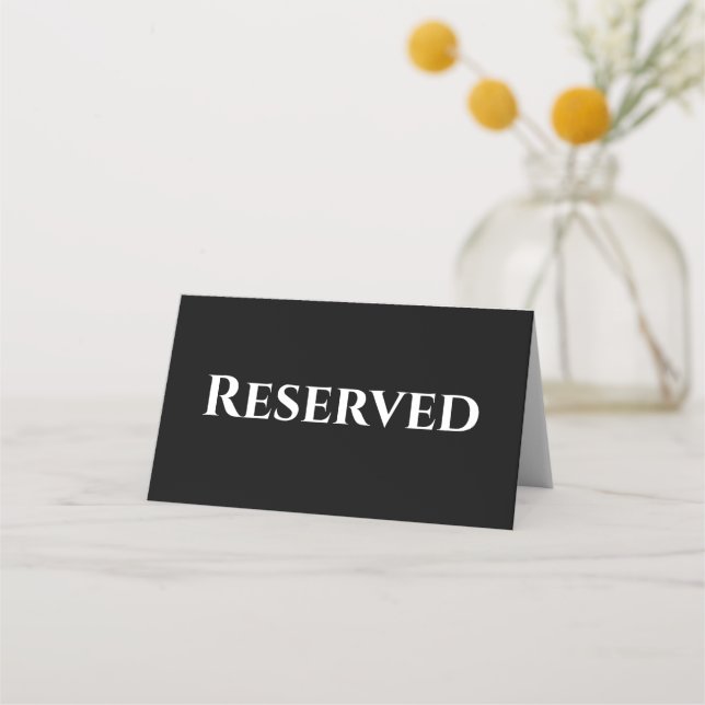 Tarjeta de tabla Boda impresa, doblada reservada (Anverso)