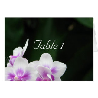 Tarjeta de tabla Boda Orquídea