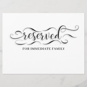 Tarjeta de tabla Boda reservada