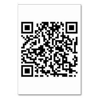 Tarjeta de tabla de 3,5" x 5" con código QR de DJ