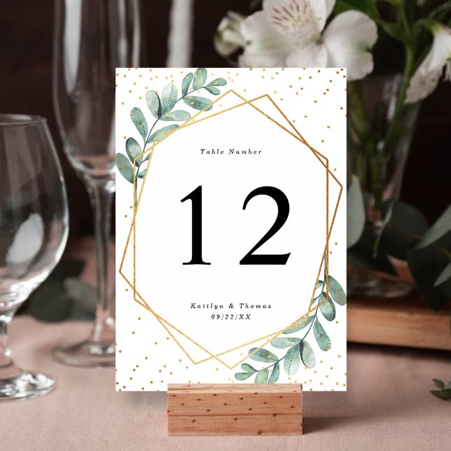 Tarjeta de tabla de Boda de Relieve metalizado dor (Subido por el creador)
