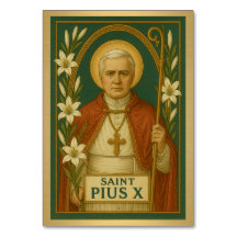 Tarjeta de tabla de Bodas católicos de Saint Pius
