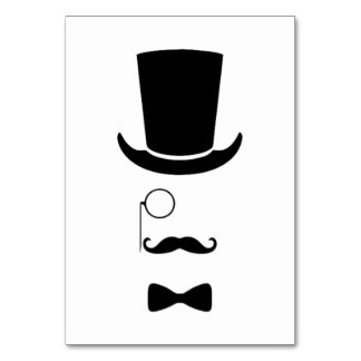 Tarjeta de tabla de caras Hipster