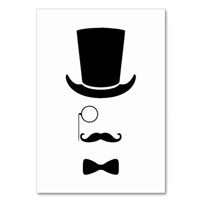 Tarjeta de tabla de caras Hipster (Anverso)