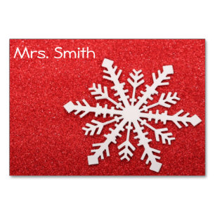 Tarjeta de tabla de navidades