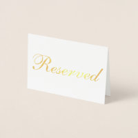 Tarjeta de tabla de Relieve metalizado dorado rese