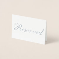 Tarjeta de tabla de Relieve metalizado plateado re