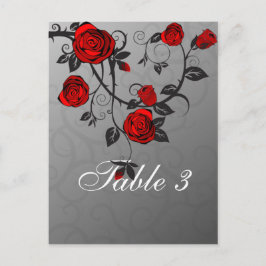 Tarjeta de tabla de Rosas encantados