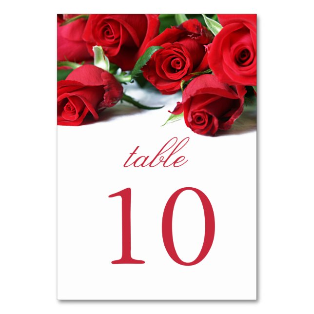 Tarjeta de tabla de rosas rojas románticas (Reverso)