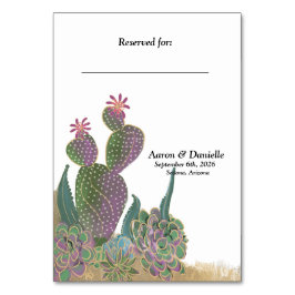 Tarjeta de tabla - Flor de cactus