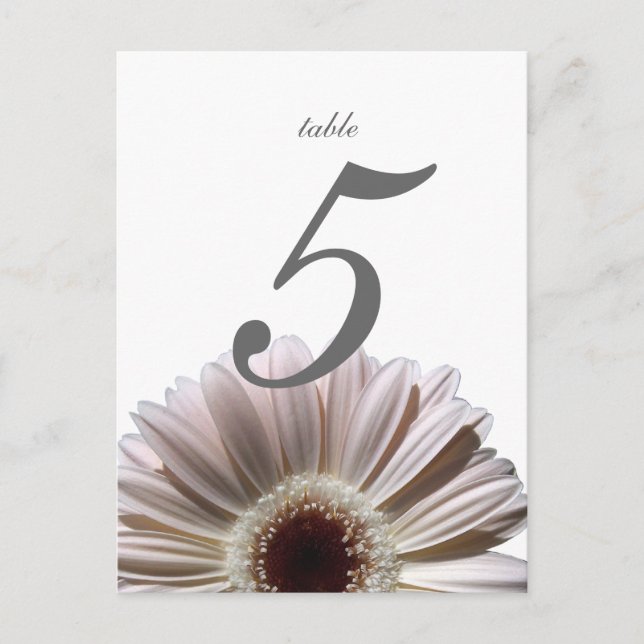 Tarjeta de tabla Gerbera Daisy/ Boda (Anverso)