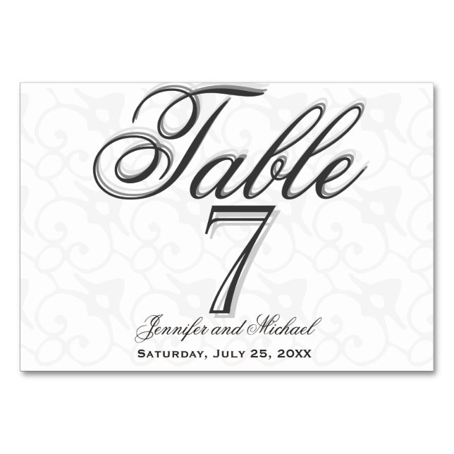 Tarjeta de tabla horizontal personalizada (Anverso)