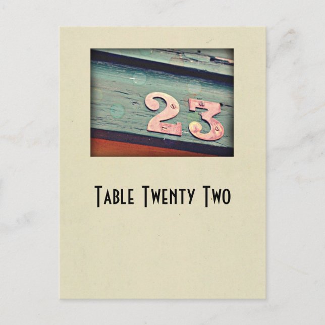 Tarjeta de tabla número de foto 23 (Anverso)