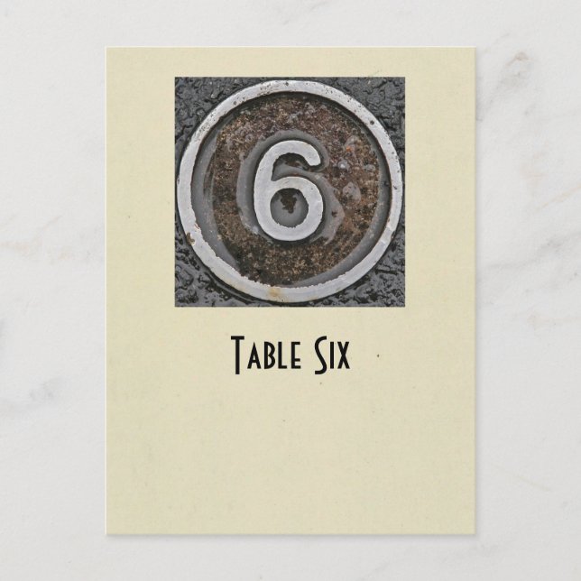 tarjeta de tabla número de foto 6 (Anverso)