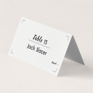 Tarjeta de tabla simple manuscrita de Boda de scri