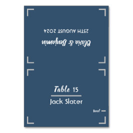 Tarjeta de tabla simple manuscrita manuscrita manu