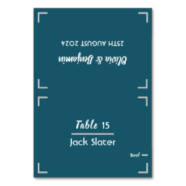 Tarjeta de tabla simple manuscrita manuscrita manu