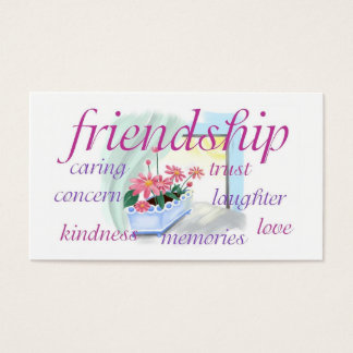 Tarjeta de tamaño de cartera de amistad inspirador